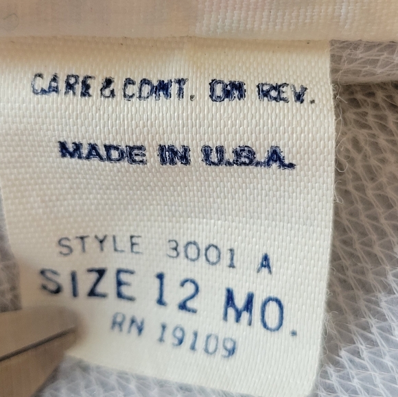 Vintage Probably 1980s Infant Girls Jumper Dress. Size 12 Months - Picture 11 of 14